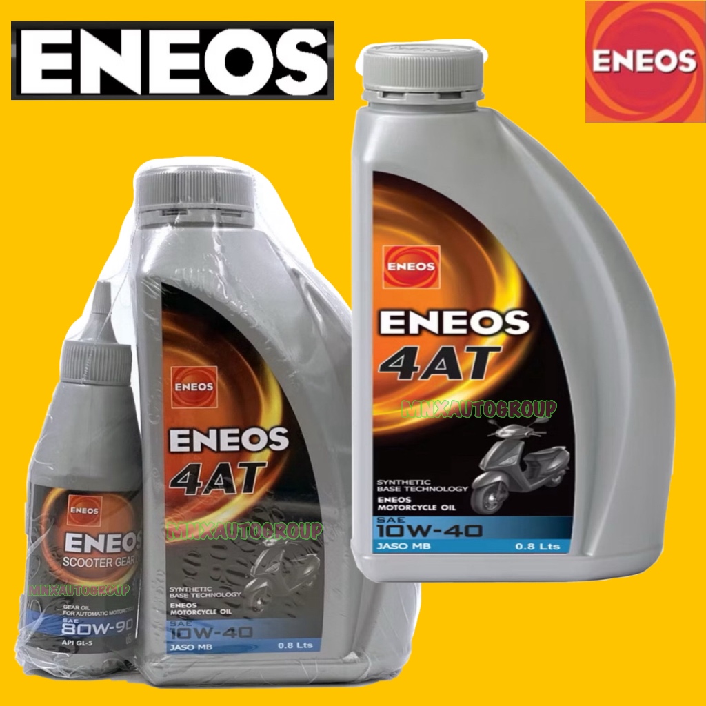 ENEOS 4AT ขวดเทา 10W-40 0.8 L น้ำมันเครื่องเทคโนโลยีสังเคราะห์ มาตรฐาน MB มอเตอร