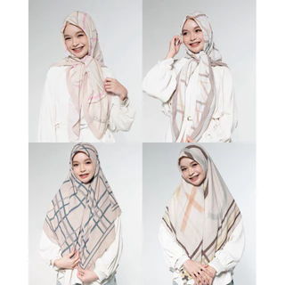 Thebest-Monotone Printedhijab ผ้าชีฟองพรีเมี่ยม ลายลิขสิทธิ์ 💢ขนาดก่อนเย็บริม1.15*1.15cm💢