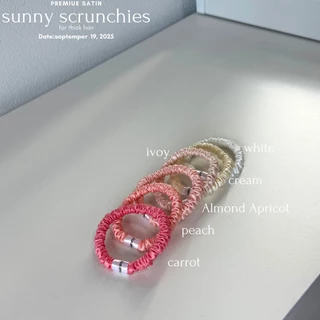 ยางรัดผม sunny scrunchies (skinny) (for thick hair สำหรับผมหนา) collection premium satin
