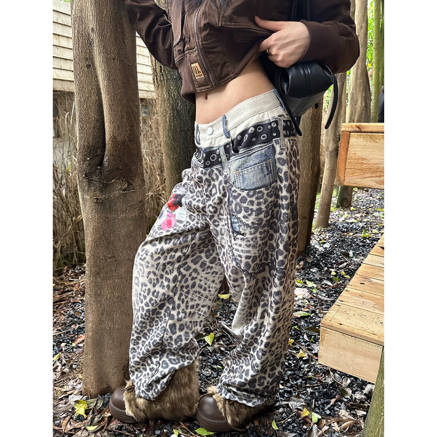 พร้อมส่ง CGGA PRINTED JEANS