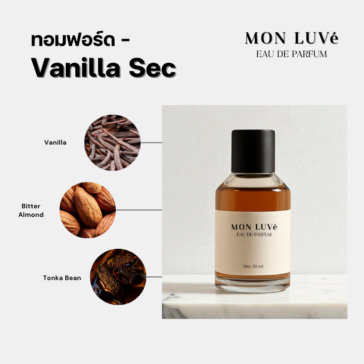 น้ำหอม Vanilla Sec Inspired by mon luvé ขนาด30ML