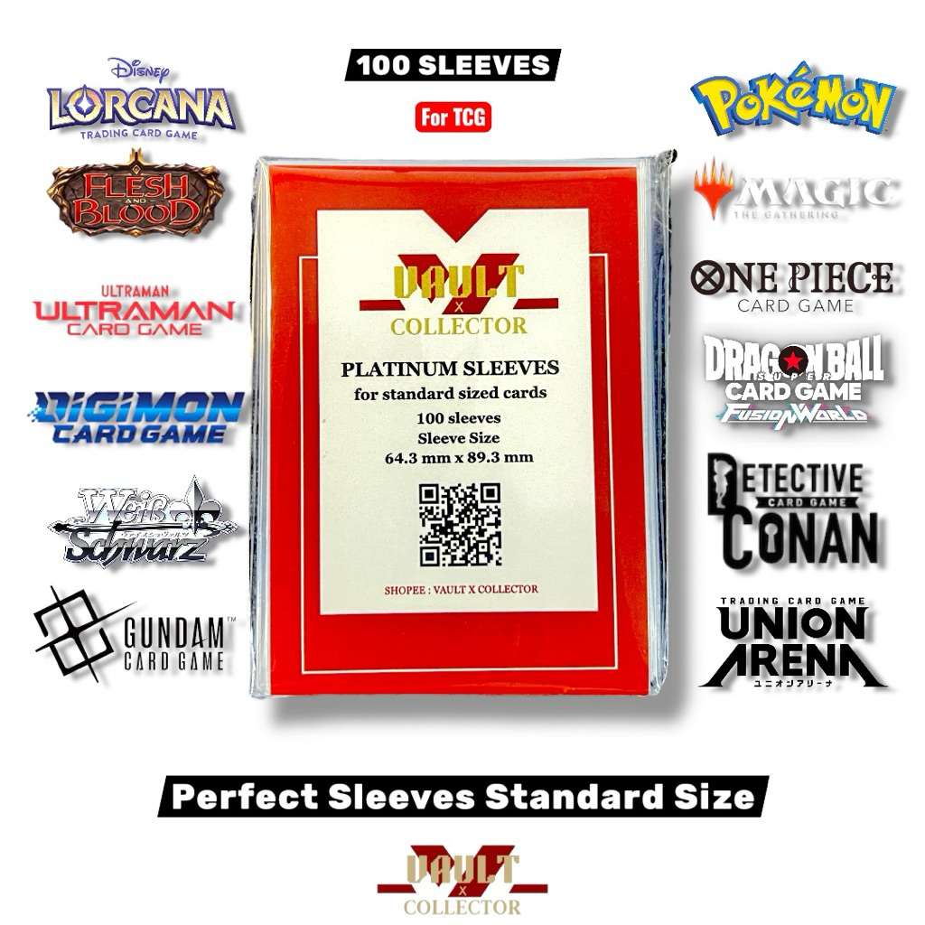 Perfect Sleeves ซองคลุมใสแบบพอดี 64.3 x 89.3 mm POKEMON One Piece] 100 ซอง