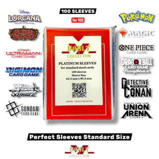 Perfect Sleeves ซองคลุมใสแบบพอดี 64.3 x 89.3 mm POKEMON One Piece] 100 ซอง