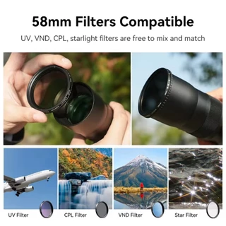 APEXEL T60 20-60X Telephoto โทรศัพท์มือถือกล้องโทรทรรศน์เดียว HD กล้องโทรทรรศน์เลนส์ Monoculars ซูมชุดสามเหลี่ยมวงเล็บ