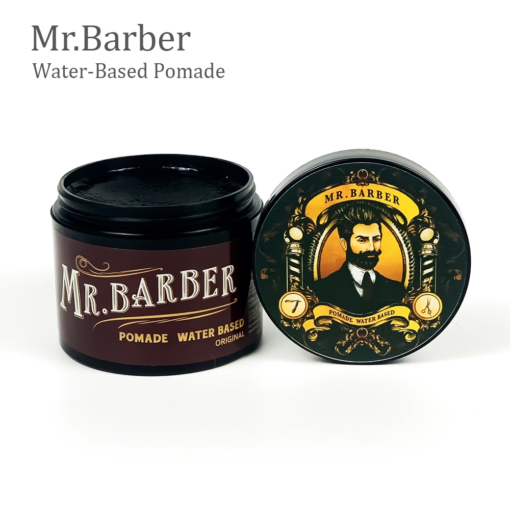 Pomade เซ็ตผม Mr.Barber กลิ่นน้ำหอมคลาสสิค อยู่ทรงข้ามวันข้ามคืน เซ็ตง่าย ทรงผมชาย