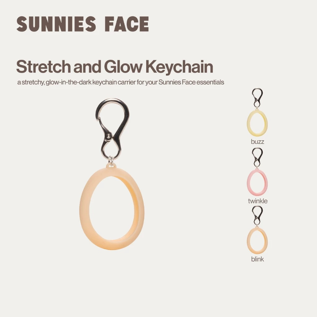 Sunnies Face Stretch and Glow Keychain [พวงกุญแจ Glow-In-The-Dark]