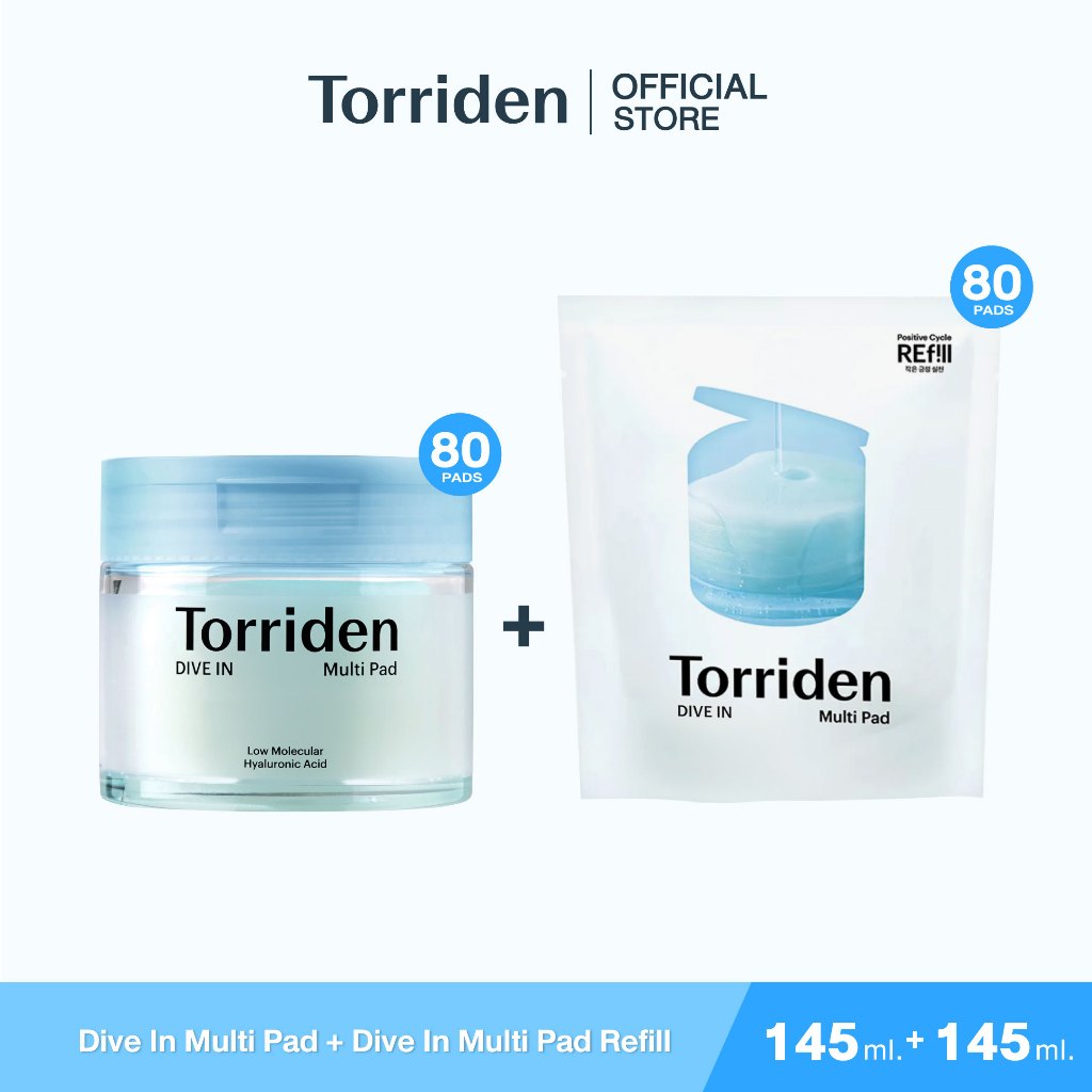 [รีฟิลแพด] Torriden Dive In Multi Pad (80ea) + Torriden Dive In Multi Pad Refill (80ea) ทอร์ริเดน
