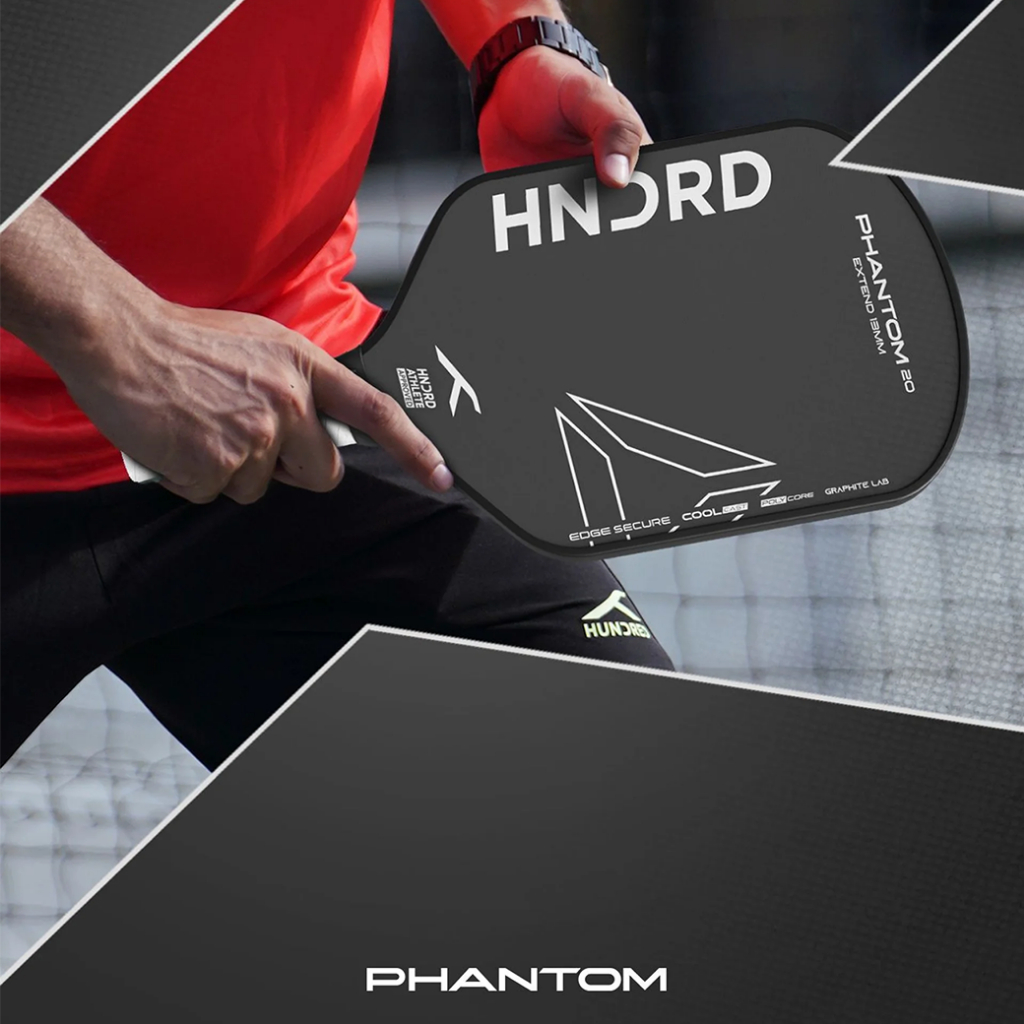 HUNDRED PHANTOM 20 PICKLEBALL PADDLE ไม้พิคเคิลบอล รุ่น HPRX-4M169 ฟรีซอง