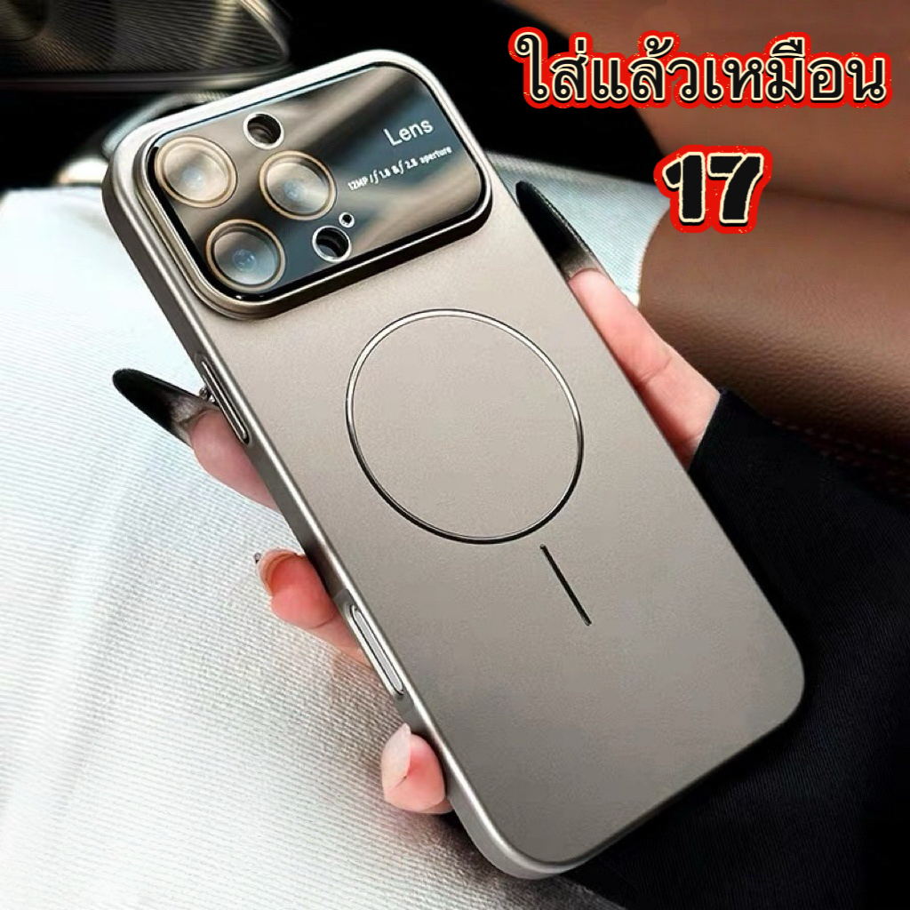 เคสอะลูมินเนียม สำหรับ พร้อมเลนส์กระจกกล้อง for iPhone 11 12 13 14 15 16 pro max 16plus 16promax 15promax 14promax