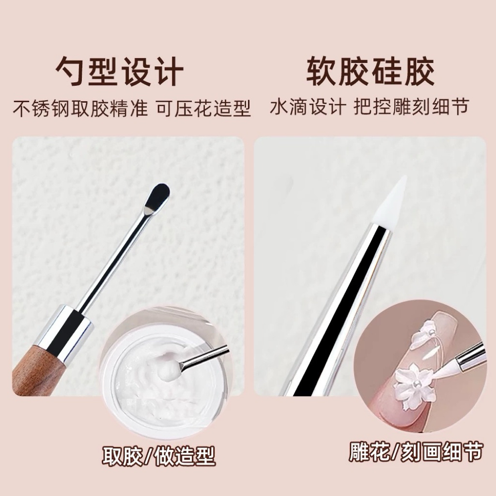 แปรงปั้นดอกไม้หัวสิริโคนเล็กรุ่นพรีเมี่ยม