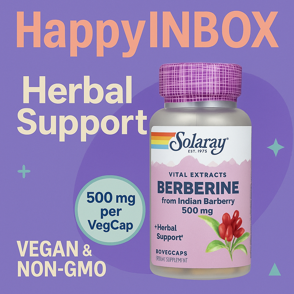 Solaray Berberine 500 mg 60 VegCaps – สารสกัดสมุนไพรเพื่อการดูแลสุขภาพ