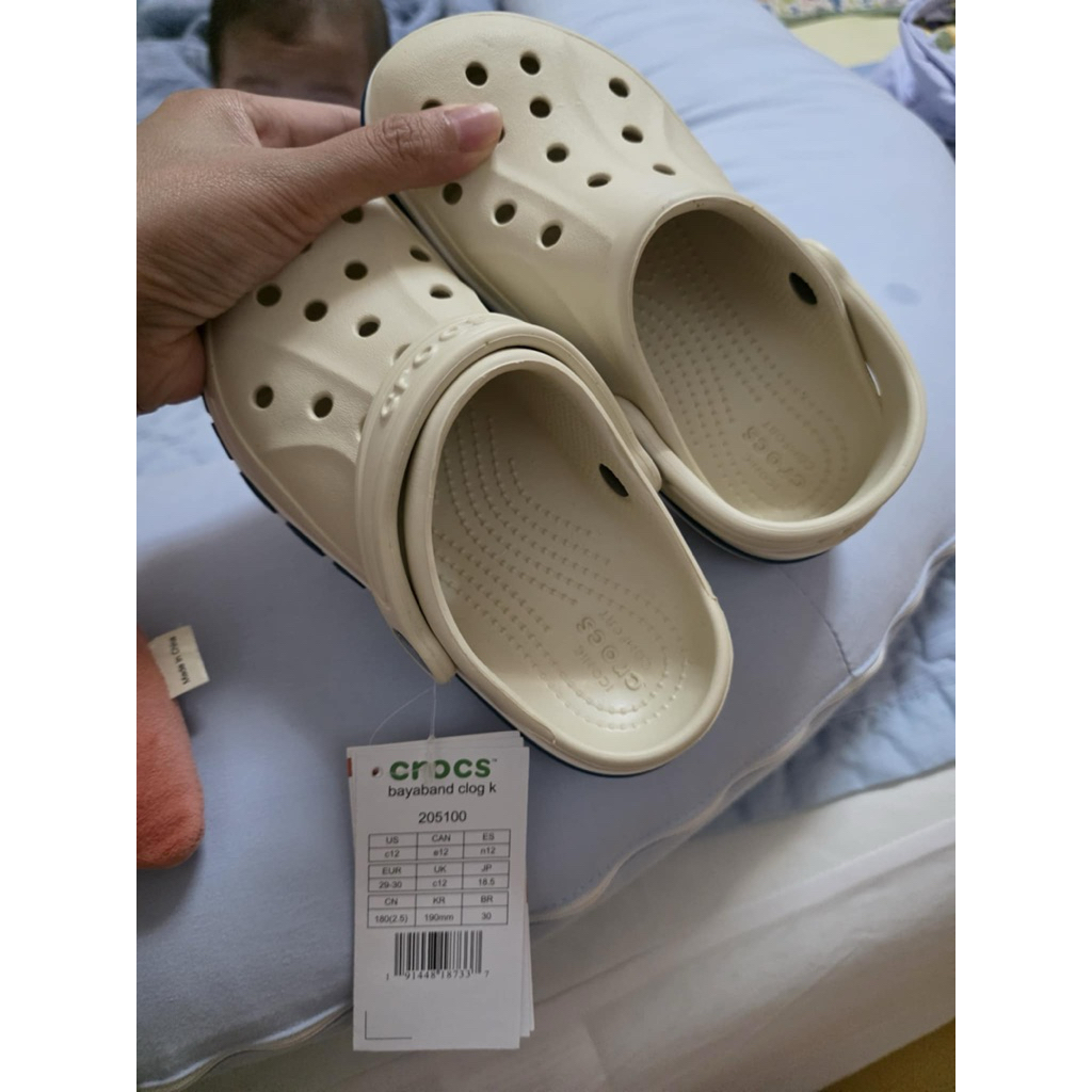 crocsรองเท้าแตะเด็กสำหรับผู้หญิงและผู้ชายมือ1ของแท้100%