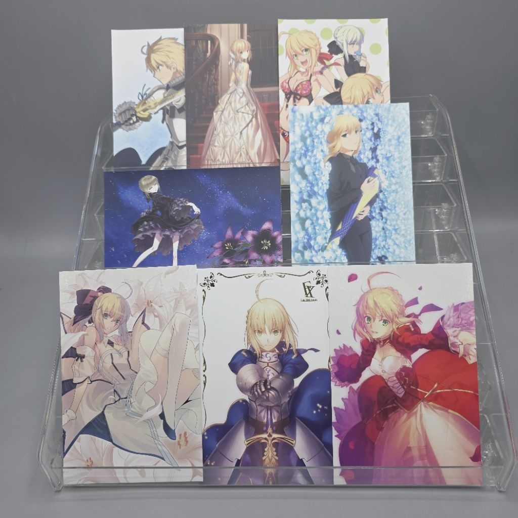 (อัพเดท/แท้✅️) ของสะสม อนิเมะ เฟท fate โปสการ์ดครบรอบ10ปี เซเบอร์ saber artoria limited postcard 10th anniversary
