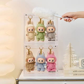 กล่องเก็บของแบบแขวน Labubu4.0 สามารถวาง Labubu ได้4ชิ้น กล่องเก็บของแบบแม่เหล็ก กล่องวางซ้อนกันได้