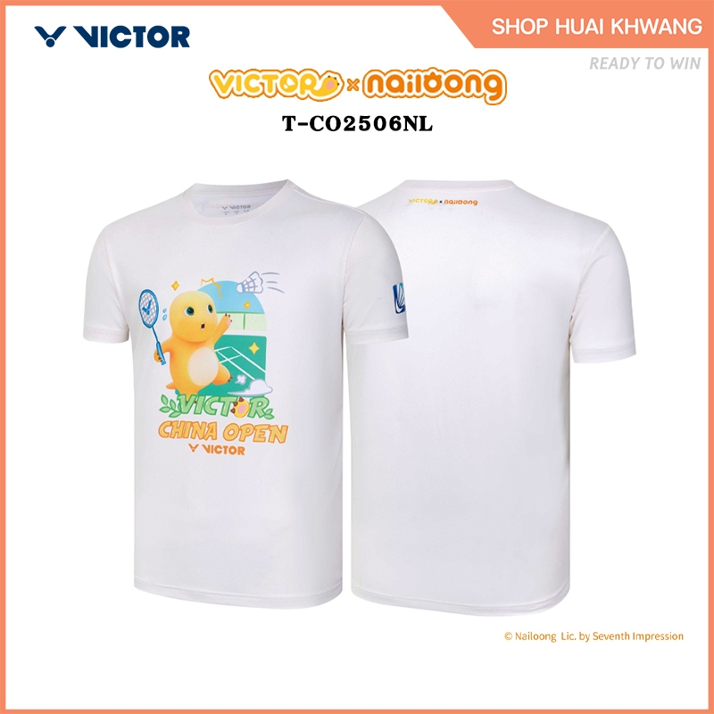 VICTOR COLLECTION NAILONG เสื้อกีฬาแบดมินตัน แขนสั้น เสื้อกีฬาแขนสั้น T-CO2506NL