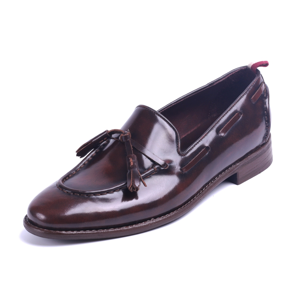 [พร้อมส่ง] MANGO MOJITO รองเท้ารุ่น Tassel Loafer สี Grape Wine