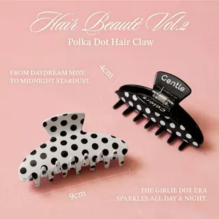 Gentle Colors Hair Beauté Vol.2 Polka Dot Hair Claw กิ๊บหนีบผมโพกาดอท