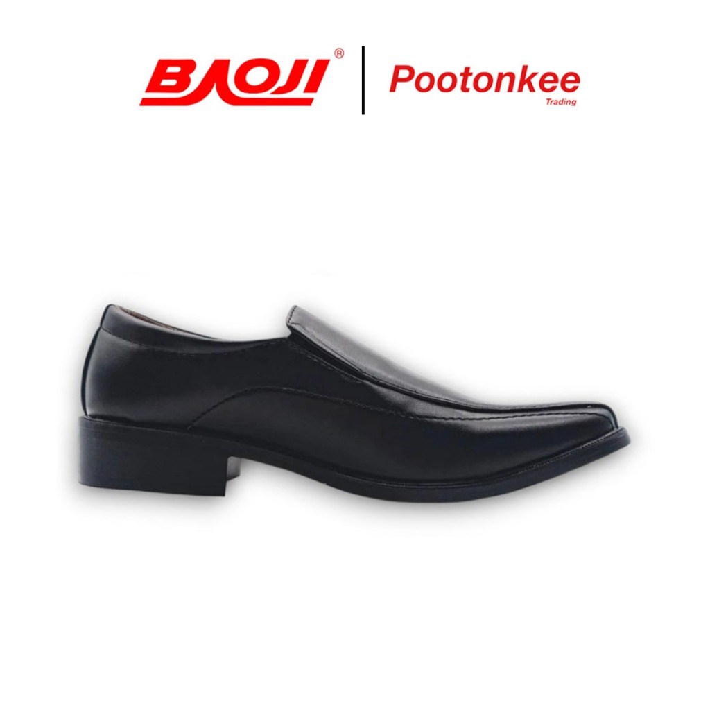 BAOJI บาโอจิ  รุ่น bj 3385 รองเท้าคัทชู รองเท้าหนัง แบบสวม คัทชูชาย ไซส์ 39-47