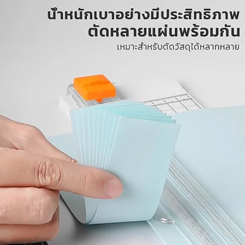 HOBA - (พร้อมส่ง) ชุดอุปกรณ์เสริมเครื่องเคลือบA4 ที่้ตัดกระดาษ ที่ตัดมุมกระดาษ ที่เจาะกระดาษ ใบมีดราคาถูก - รูปที่ 2