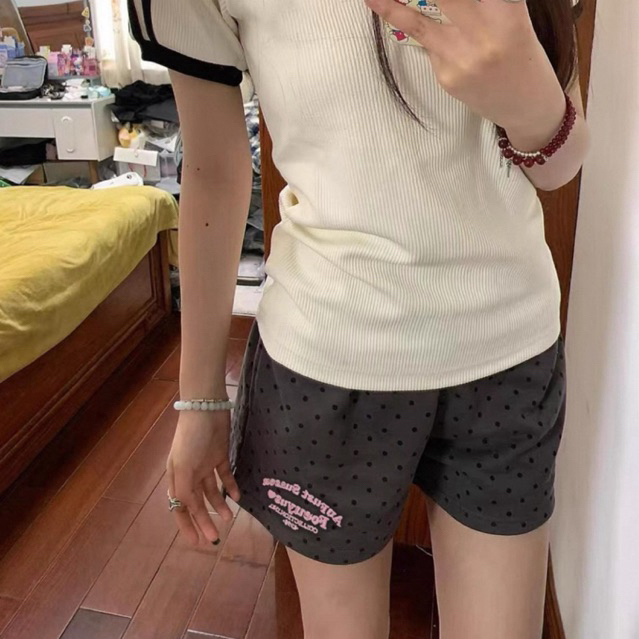 [ Pre-order ] กางเกงwarm polka dot