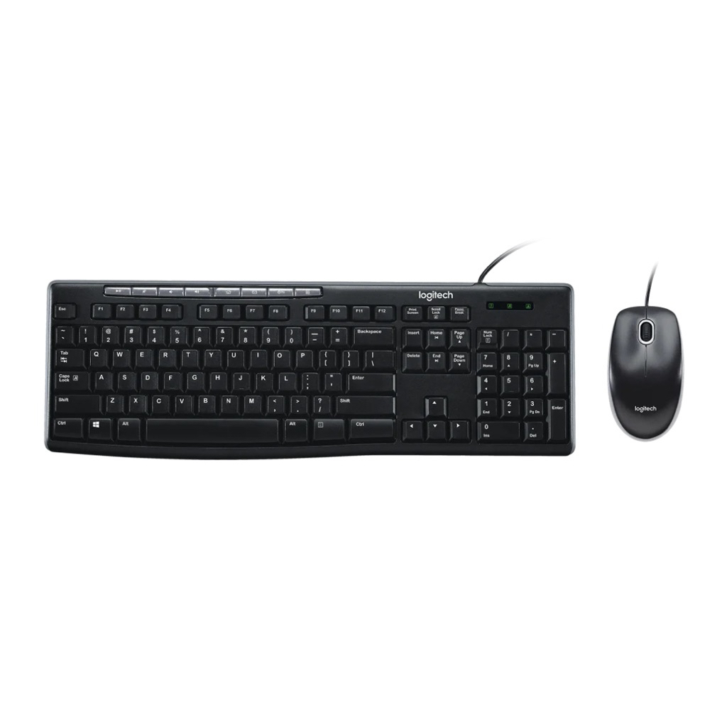 COMBO SET LOGITECH MK200 BLACK