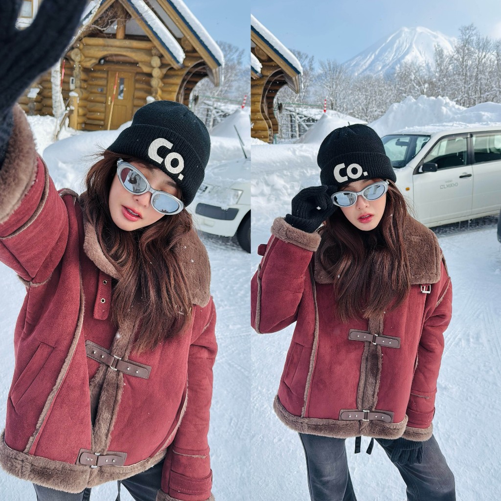 CO0881  short Jacket fur suede