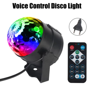 U+P การควบคุมเสียง ไฟปาร์ตี้ ไฟเธคLED ไฟดิสโก้เปลี่ยนสีด้วยรีโหมดสเตปพร้อมโหมดไฟตามเสียงเพลง