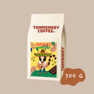 Tanmonkey Coffee เมล็ดกาแฟคั่ว Brazil Santos Coffee