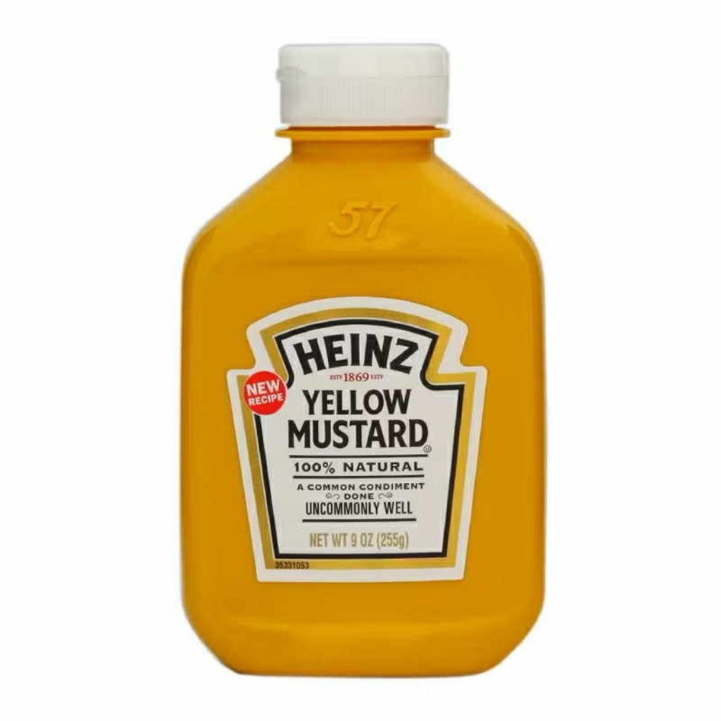 Heinz yellow mustard ไฮนซ์ เยลโล่ มัสตาร์ด 255 กรัม