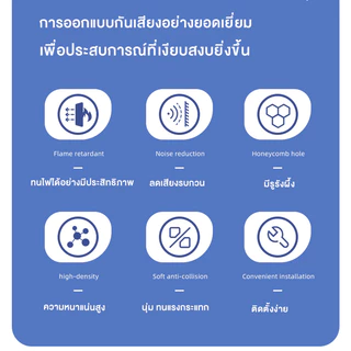 (1 แผ่น/ขนาดใหญ่) แผ่นดูดซับเสียง อิฐหลากสี 50×50×5 ซม. กันร้อน กันไฟ กันน้ำ พร้อมกาว