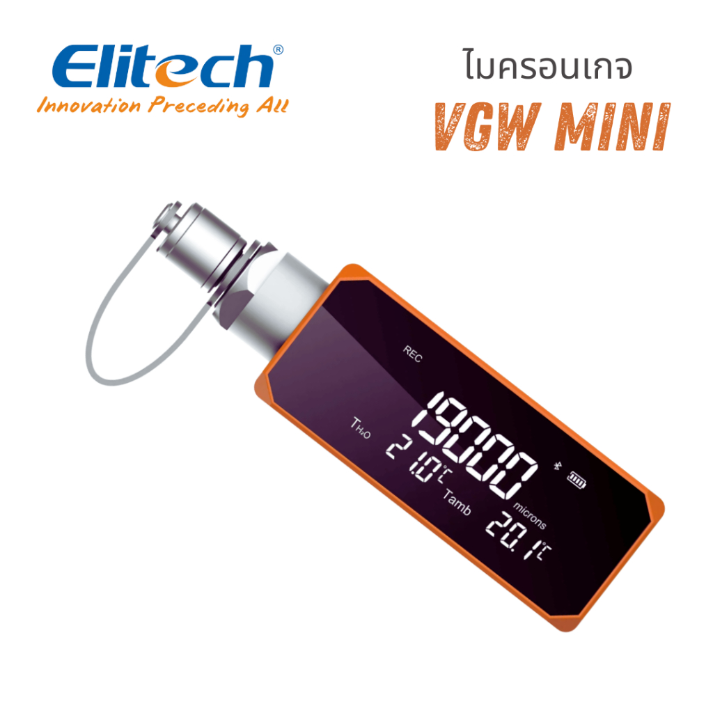 Elitech ไมครอนเกจ ดิจิทัล Wireless Micron Gauge Digital Vacuum Gauge Measuring range : 1-19000 micro