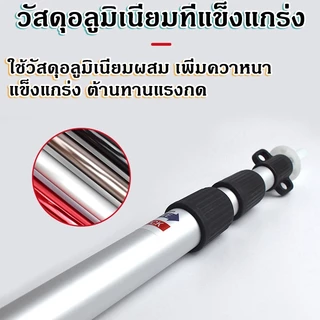 เสาเต็นท์ เสาฟลายชีท เสาค้ำหน้าเต็นท์ เสาค่ำฟลายชีทแบบยืดหด พกพาสะดวก สองเสา ฐานรองกันลื่น