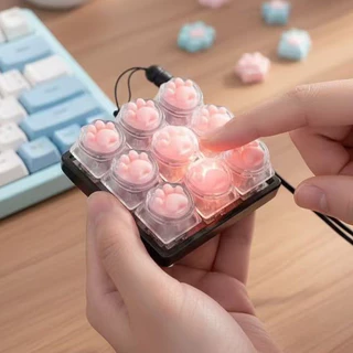 ปุ่ม คีย์บอร์ด แบบLED ของเล่น ของเล่นคลายเครียด พวงกุญแจ ลดความดัน