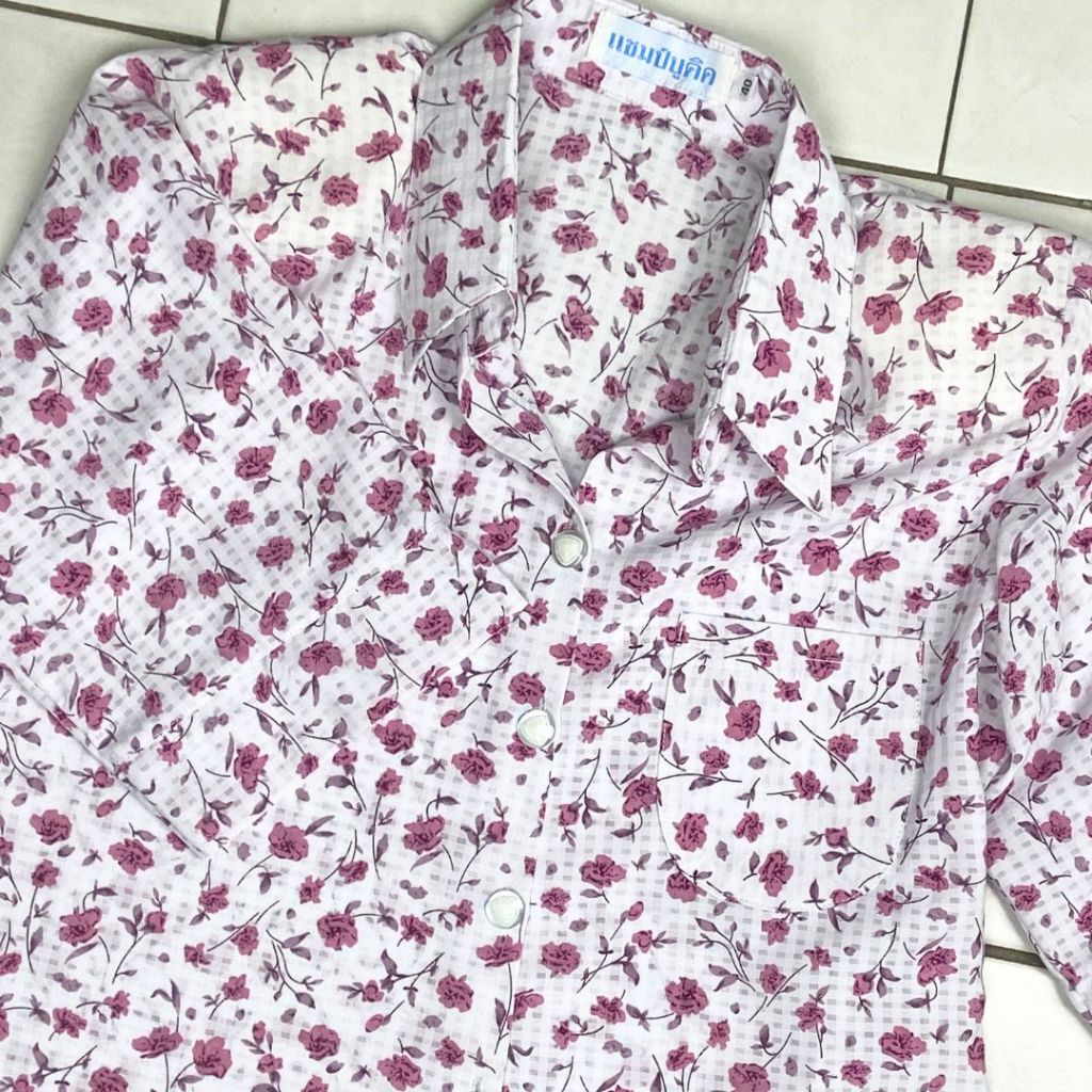 259-266 เสื้อแม่บ้าน เสื้อคนแก่ 40 42 44 46 48 50 52 ผ้าใส่สบาย 100% ไม่หด รีดไม่ยาก เบาสบาย
