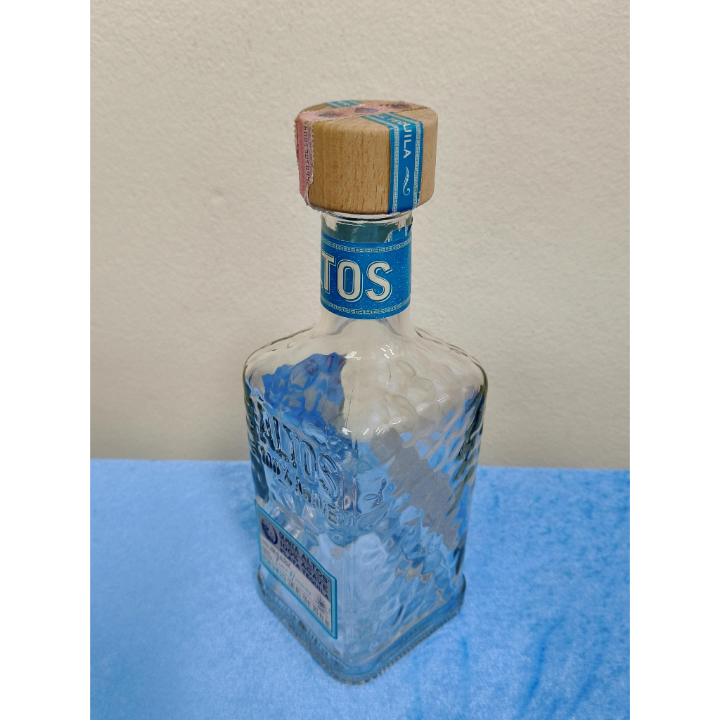 ขวดเปล่า Olmeca Altos Plata Tequila 700ml สะสมเป็นของตกแต่ง งาน DIY แจกัน โคมไฟ