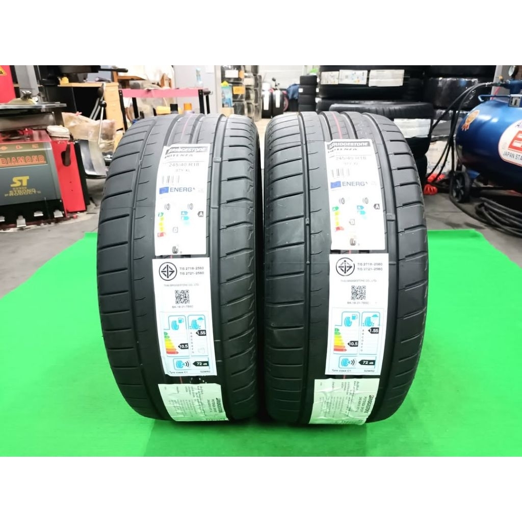 *ราคา 2 เส้น*ยางใหม่ค้างปี 245/40R18 Bridgestone Potenza Sport ผลิตปลายปี 2024 ประกันบวม 2 ปี จัดส่งฟรี มีบริการติดตั้ง