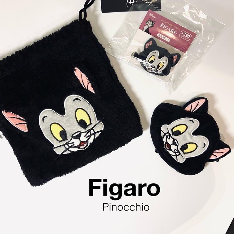 พร้อมส่ง 🇯🇵กระเป๋าผ้า ถุงผ้าหูรูด กระเป๋าใส่เหรียญ กิ๊บตุ๊กตา Disney Figaro ฟิกาโร่ Pinocchio พิน็อคคิโอ แท้100%