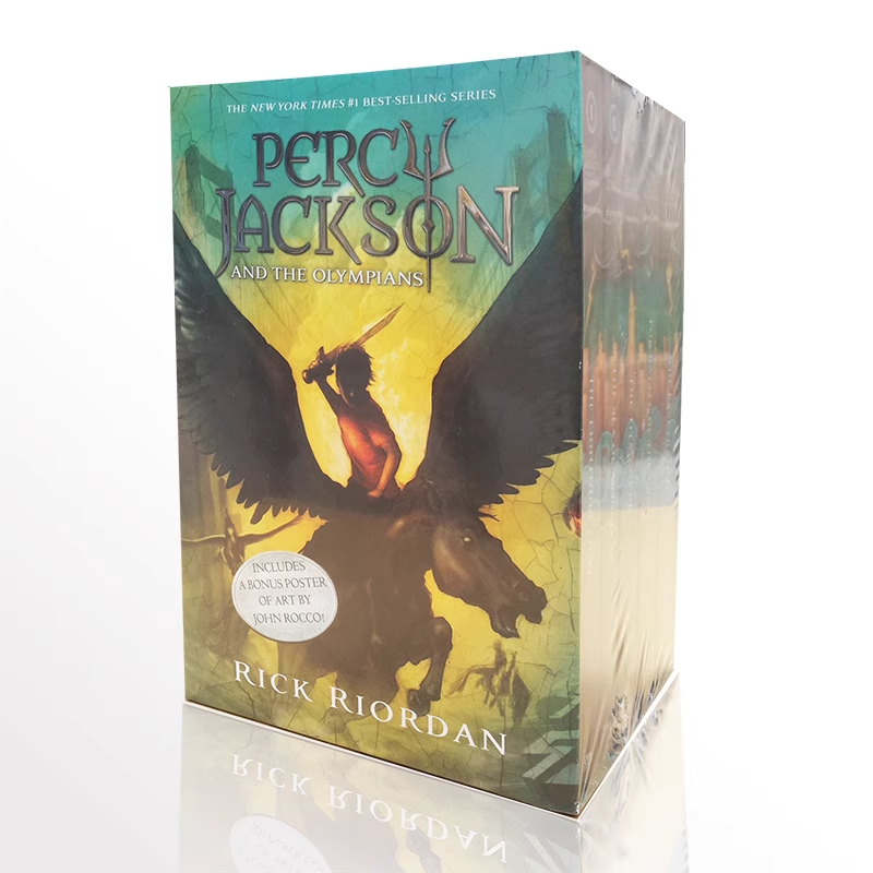 Percy Jackson and the Olympians 5 Book Paperback Boxed Set English Storybook Novel