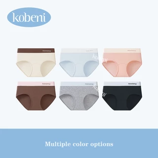⭐KOBENI⭐กางเกงในผู้หญิง กางเกงชั้นใน ไร้ขอบ ผ้าฝ้าย รุ่นเอวกลาง ไม่ม้วนงอ ยืดหยุ่นสูง ระบายอากาศดี