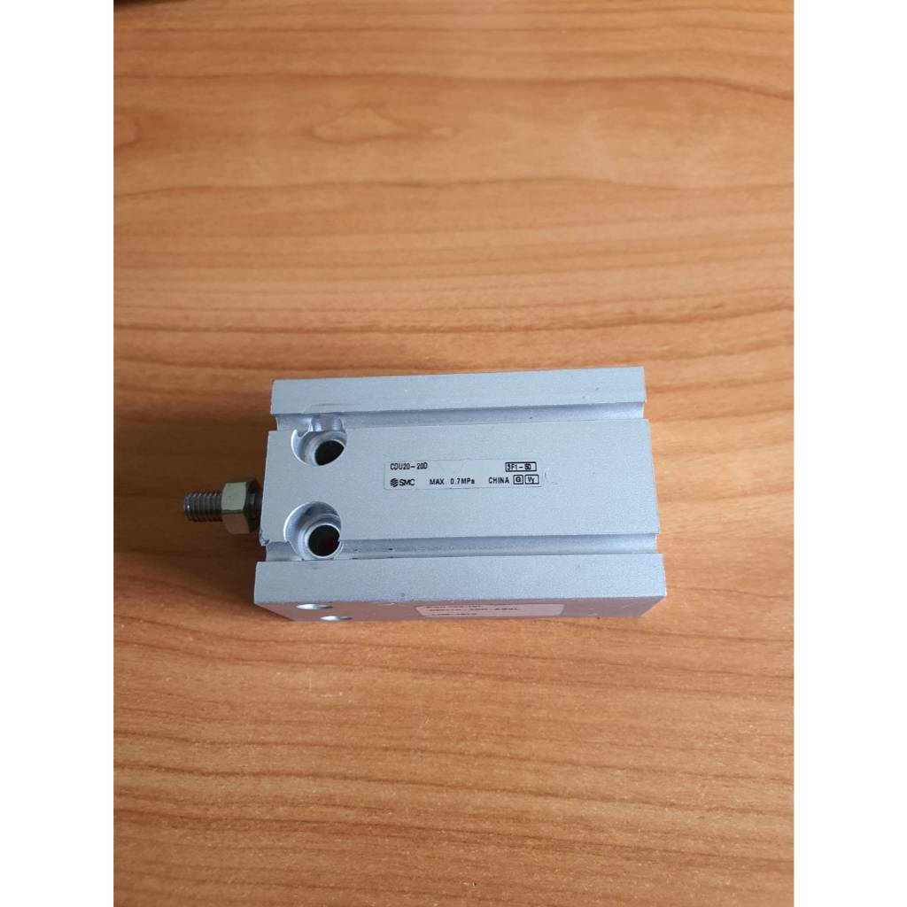 SMC AIR CYLINDER CDU20-20D มือ2 แท้ จาก SMC ไทย มีสินค้าพร้อมส่ง 6 ตัว