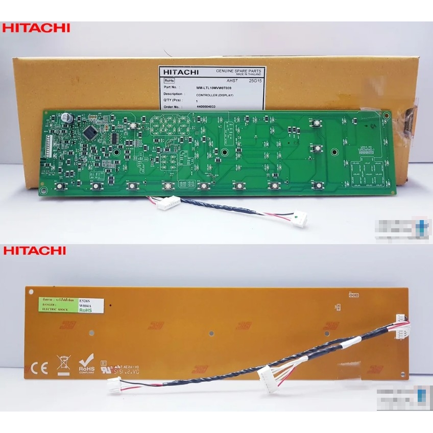 อะไหล่เเท้ศูนย์/แผงปุ่มกดฮิตาชิ/HITACHI (CONTROLLER (DISPLAY)/WM-LTL10MVW0T039/ใช้กับรุ่น LTL H3MVW0T