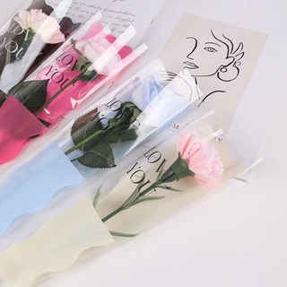 พร้อมส่งในไทย 💖 (แพ็ก)ซองใส่ดอกไม้สำหรับแพ็คเกจช่อดอกไม้ ของขวัญสุดพิเศษ (50 ชิ้น /1แพ็ก)🎁 พร้อมข้อความ Love you 🩷