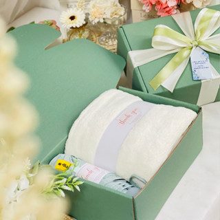 ผ้าเช็ดตัว ขนแกะ+ ร่มกันUV  ของรับไหว้ ของขวัญ วันเกษียณ ของ…