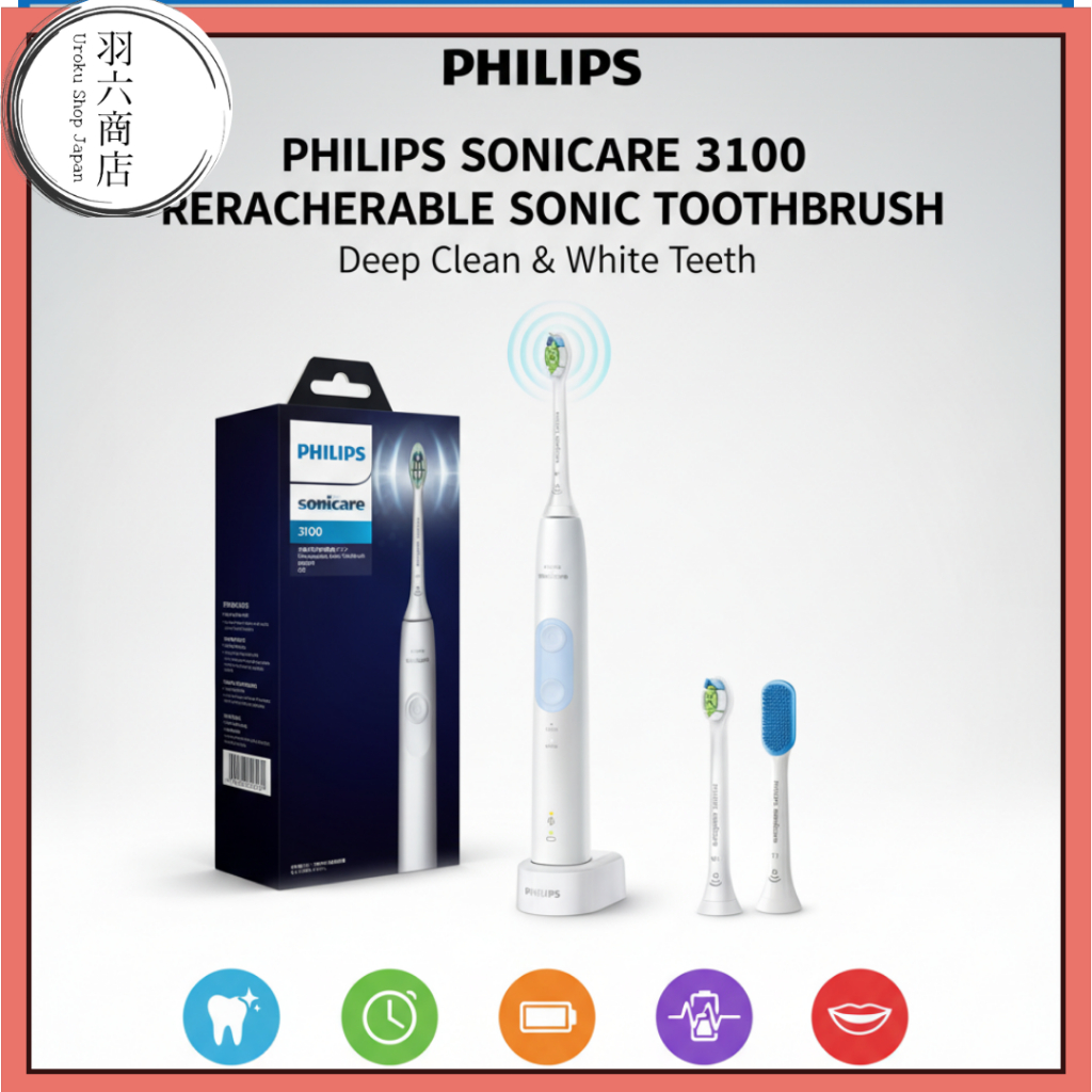 Philips Sonicare ProtectiveClean Plus HX6421/11 Electric Toothbrush | Powerful Sonic Plaque Removal 