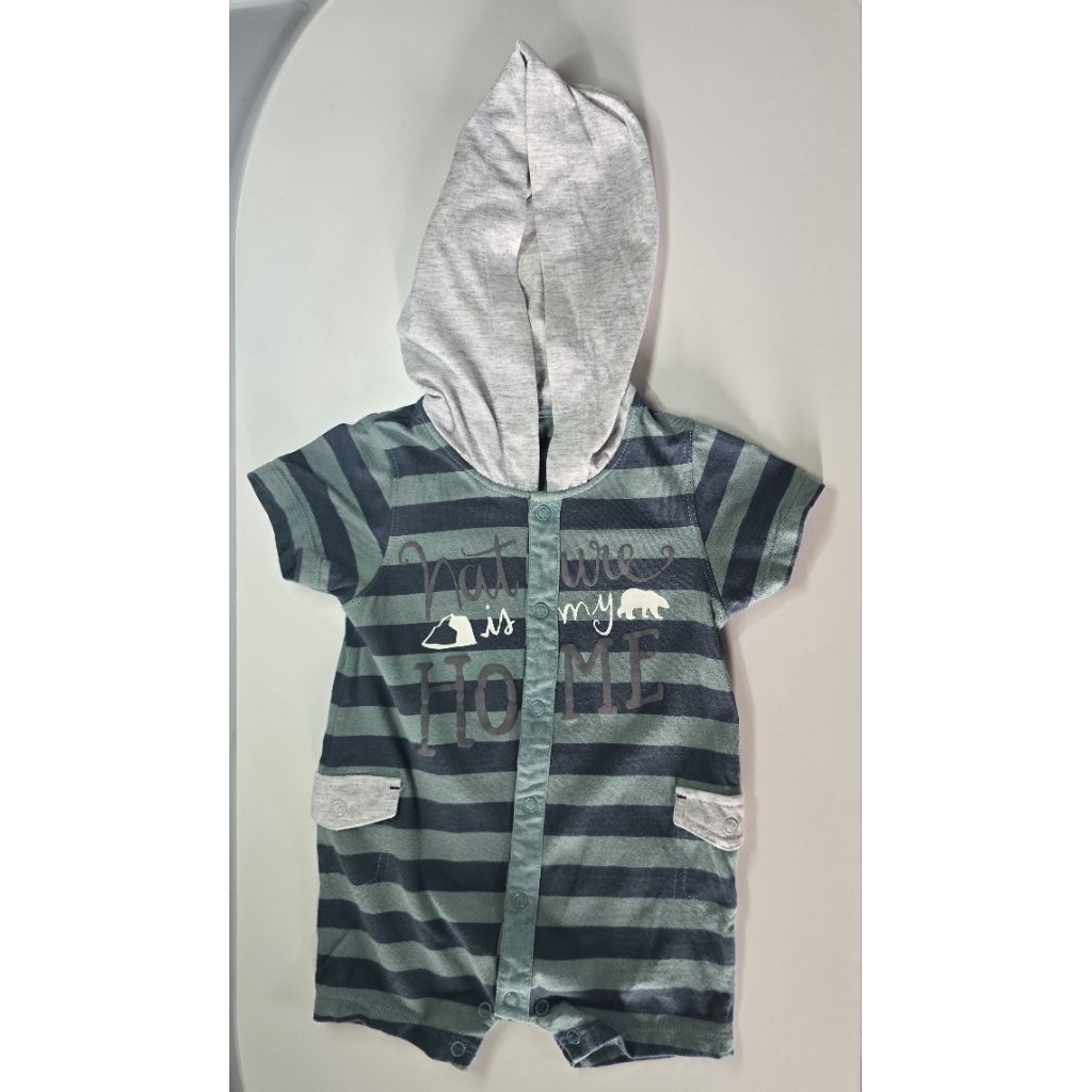 Absorba เสื้อผ้าเด็ก 6 เดือน (ไซส์70-75ซม.) ชุดหมีบอดี้สูทมีฮูท สภาพ98% น่ารักมากค่ะ