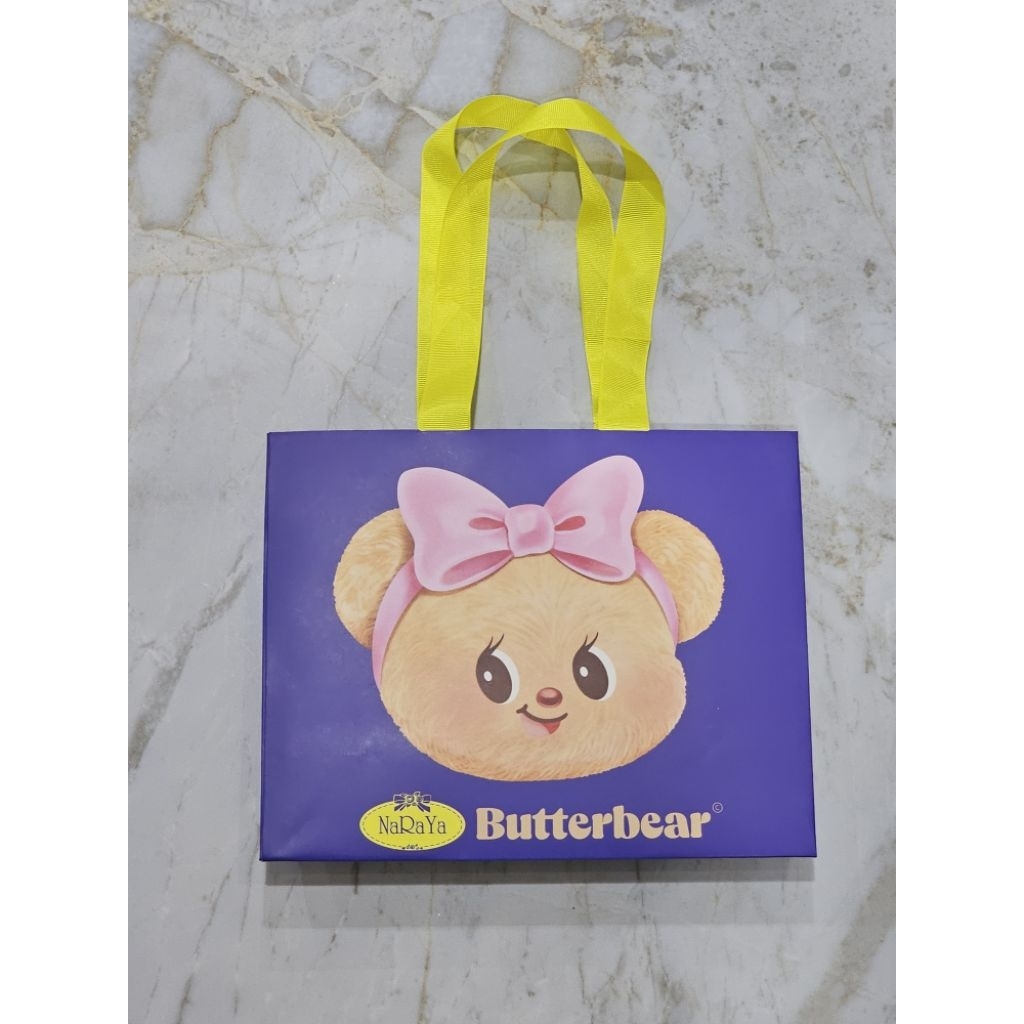 ถุงกระดาษ ลายหมีเนย NaRaYa **สินค้าพร้อมส่ง คะ**