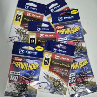 เบ็ดตกกุ้ง PIONEER PRAWN HOOK (R) Hi carbon steel