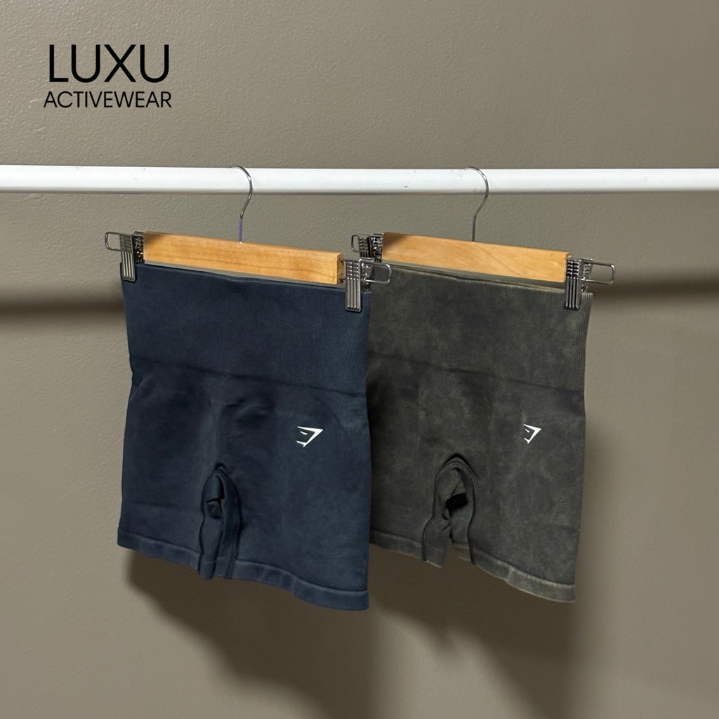 (พร้อมส่ง) GYMSHARK กางเกงขาสั้น Gains Seamless Washed Shorts ของแท้ 100%