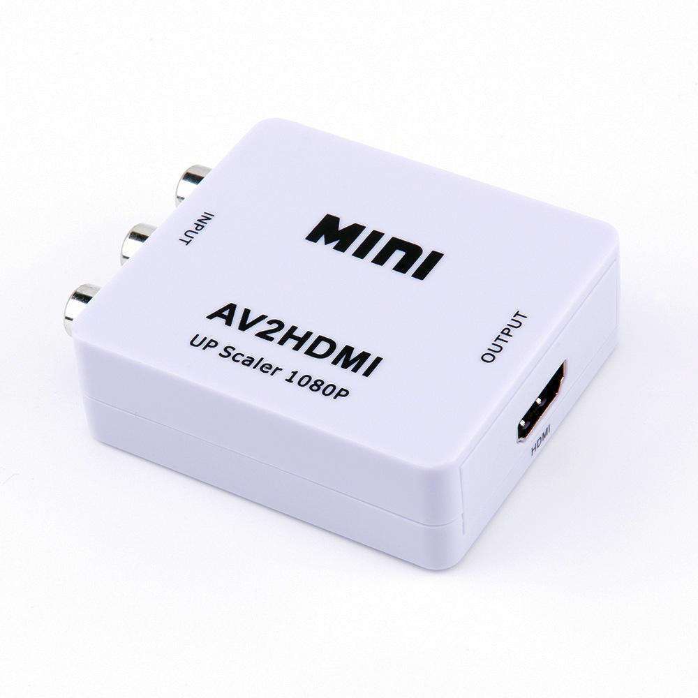 อะแดปเตอร์แปลงคอมโพสิต RCA AV เป็น HD Converter AV2HDMI Converter 1080P HDTV DVD