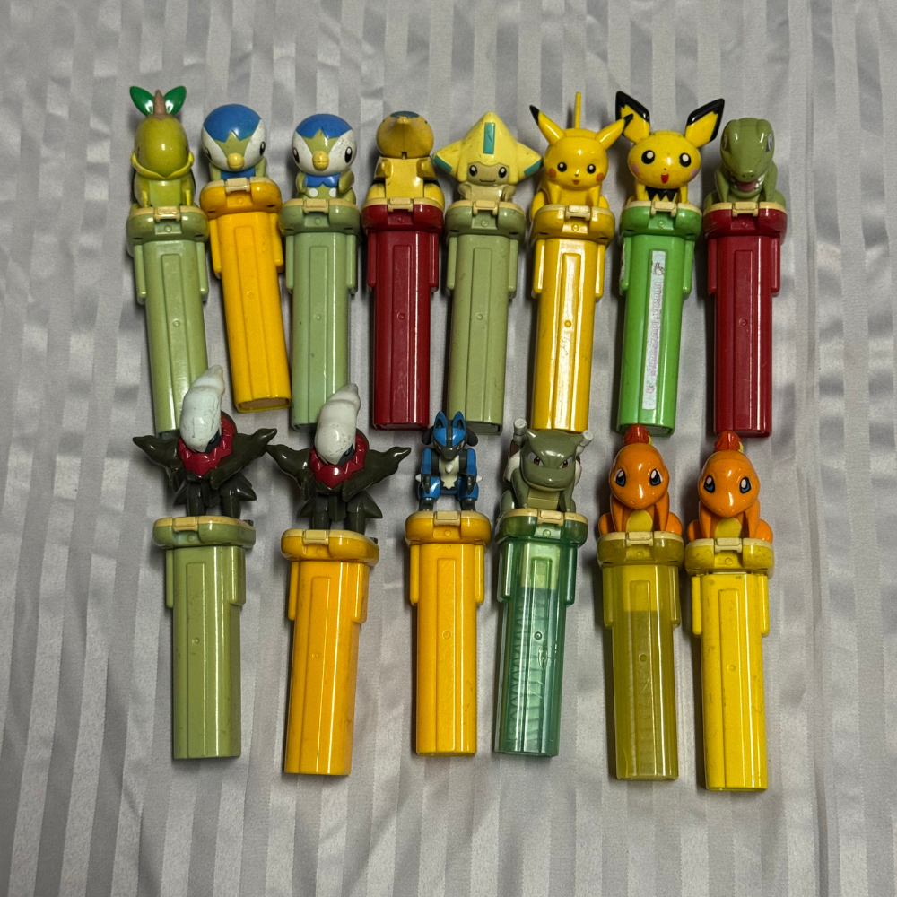 ✨ Pokemon Candy Catchers / Pez Dispensers วินเทจ ✨    ของสะสมหายากจาก Pokémon ผลิตโดย Bandai 🎌